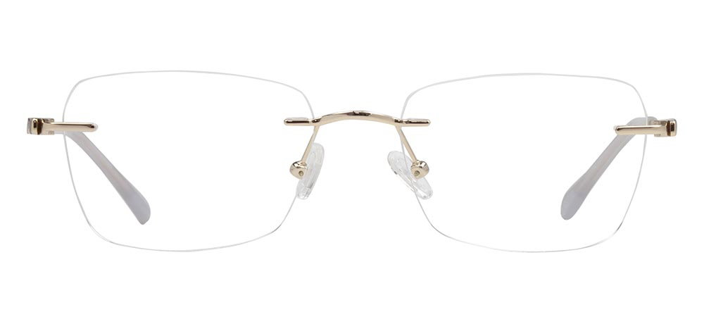 ROCOCO ROC 8719-C.01 Optik Genç Kadın Köşeli Çerçevesiz Titanyum - 1