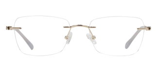 ROCOCO ROC 8719-C.01 Optik Genç Kadın Köşeli Çerçevesiz Titanyum - ROCOCO
