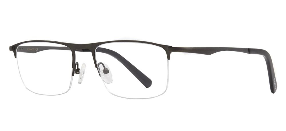 ROCOCO ROC 8720-C.01 Optik Genç Erkek Köşeli Yarım Çerçeveli Titanyum - 2