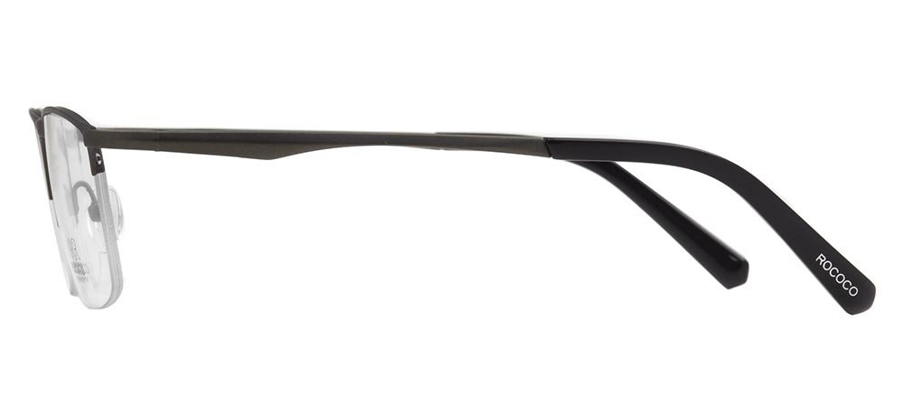 ROCOCO ROC 8720-C.01 Optik Genç Erkek Köşeli Yarım Çerçeveli Titanyum - 3