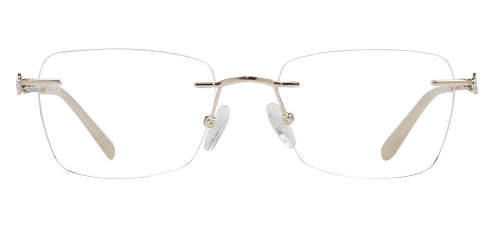 ROCOCO ROC 8723-C.01 Optik Genç Kadın Köşeli Çerçevesiz Titanyum - 1