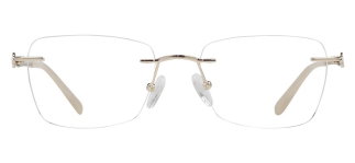 ROCOCO ROC 8723-C.01 Optik Genç Kadın Köşeli Çerçevesiz Titanyum - ROCOCO
