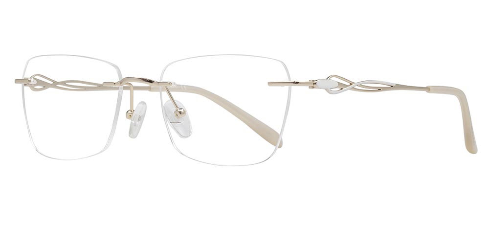 ROCOCO ROC 8723-C.01 Optik Genç Kadın Köşeli Çerçevesiz Titanyum - 2