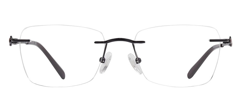 ROCOCO ROC 8723-C.04 Optik Genç Kadın Köşeli Çerçevesiz Titanyum - 1