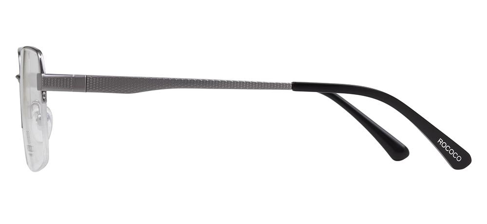 ROCOCO ROC 8724-C.02 Optik Genç Erkek Köşeli Çerçevesiz Titanyum - 3