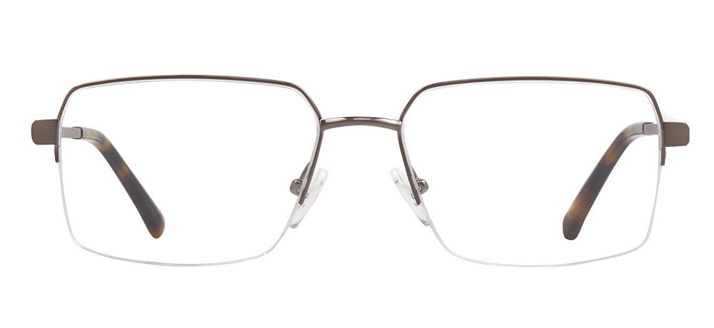 ROCOCO ROC 8724-C.04 Optik Genç Erkek Köşeli Yarım Çerçeveli Titanyum - 1