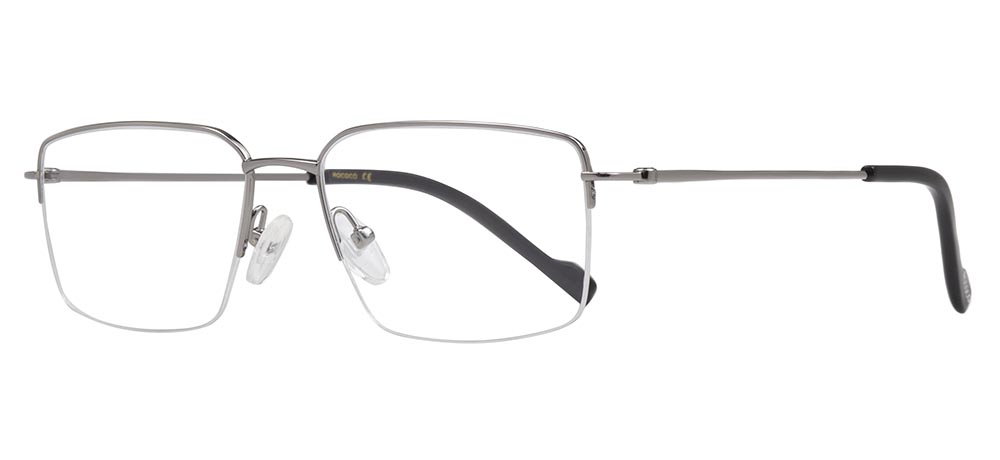 ROCOCO ROC 8727-C.02 Optik Genç Erkek Köşeli Yarım Çerçeveli Titanyum - 2