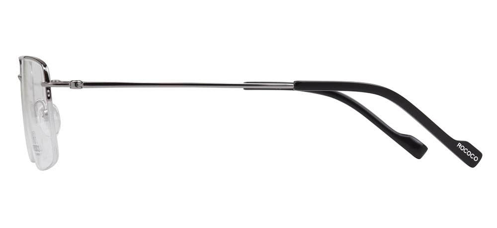 ROCOCO ROC 8727-C.02 Optik Genç Erkek Köşeli Yarım Çerçeveli Titanyum - 3