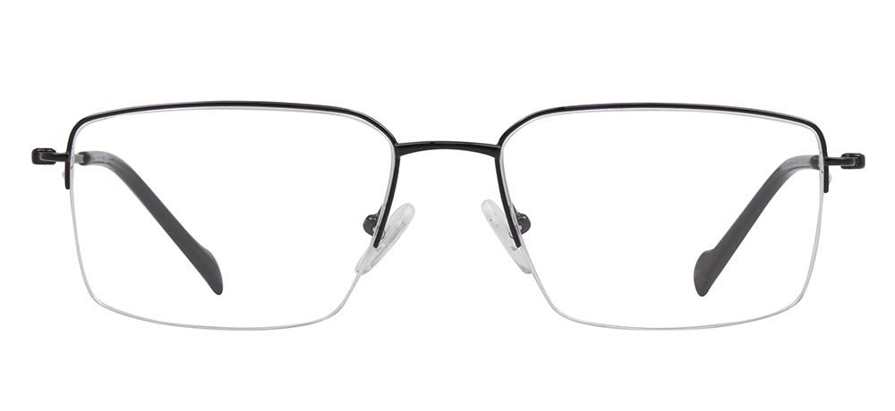 ROCOCO ROC 8727-C.04 Optik Genç Erkek Köşeli Yarım Çerçeveli Titanyum - 1
