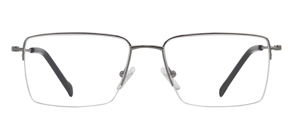 ROCOCO ROC 8728-C.02 Optik Genç Erkek Köşeli Yarım Çerçeveli Titanyum - 1