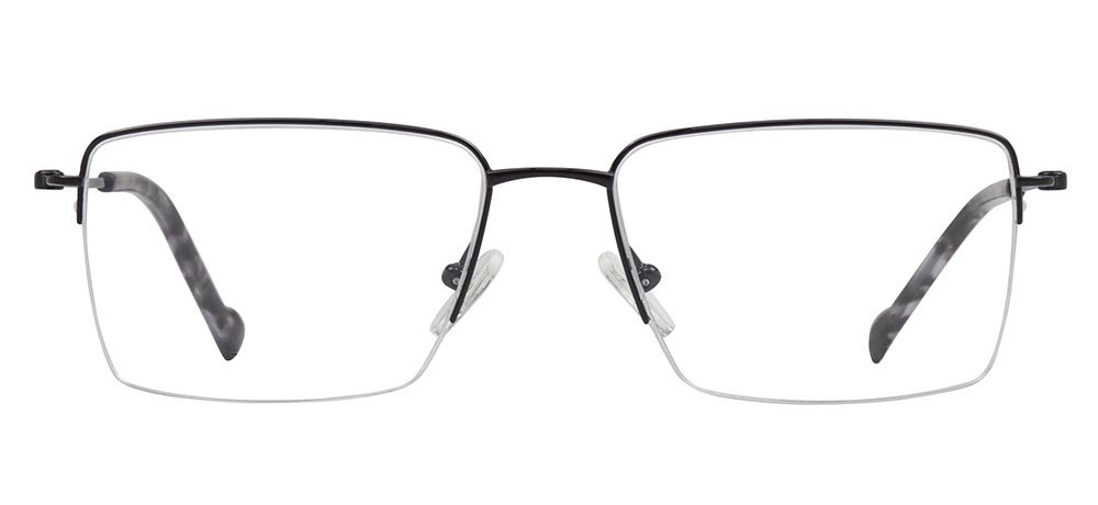 ROCOCO ROC 8728-C.04 Optik Genç Erkek Köşeli Yarım Çerçeveli Titanyum - 1