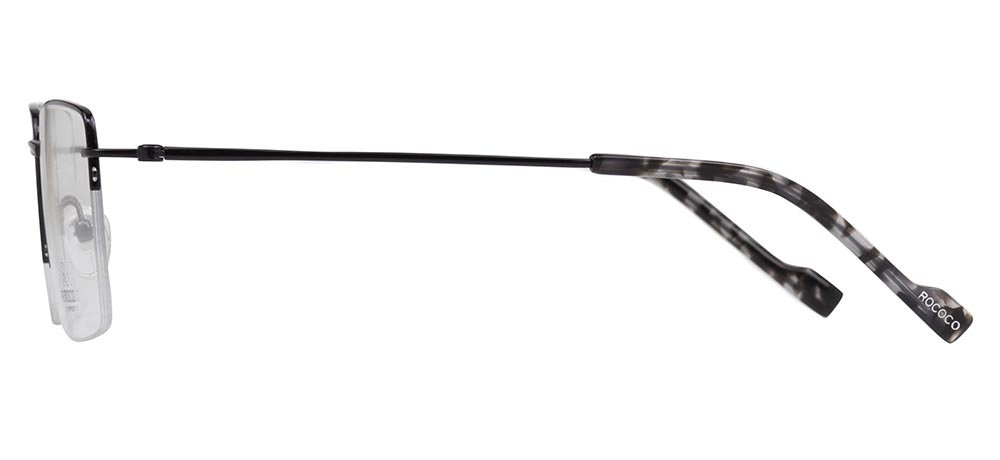 ROCOCO ROC 8728-C.04 Optik Genç Erkek Köşeli Yarım Çerçeveli Titanyum - 3