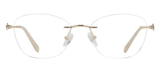 ROCOCO ROC 8730-C.01 Optik Genç Kadın Oval Çerçevesiz Titanyum - ROCOCO