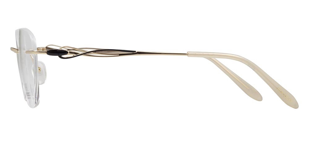 ROCOCO ROC 8730-C.01 Optik Genç Kadın Oval Çerçevesiz Titanyum - 3