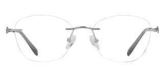 ROCOCO ROC 8730-C.04 Optik Genç Kadın Oval Çerçevesiz Titanyum 