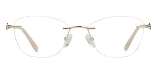 ROCOCO ROC 8731-C.01 Optik Genç Kadın Oval Çerçevesiz Titanyum - ROCOCO