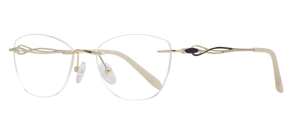 ROCOCO ROC 8731-C.01 Optik Genç Kadın Oval Çerçevesiz Titanyum - 2