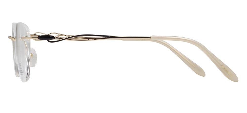 ROCOCO ROC 8731-C.01 Optik Genç Kadın Oval Çerçevesiz Titanyum - 3