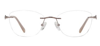 ROCOCO ROC 8731-C.03 Optik Genç Kadın Oval Çerçevesiz Titanyum - ROCOCO