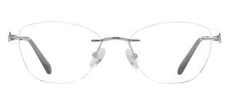 ROCOCO ROC 8731-C.04 Optik Genç Kadın Oval Çerçevesiz Titanyum 