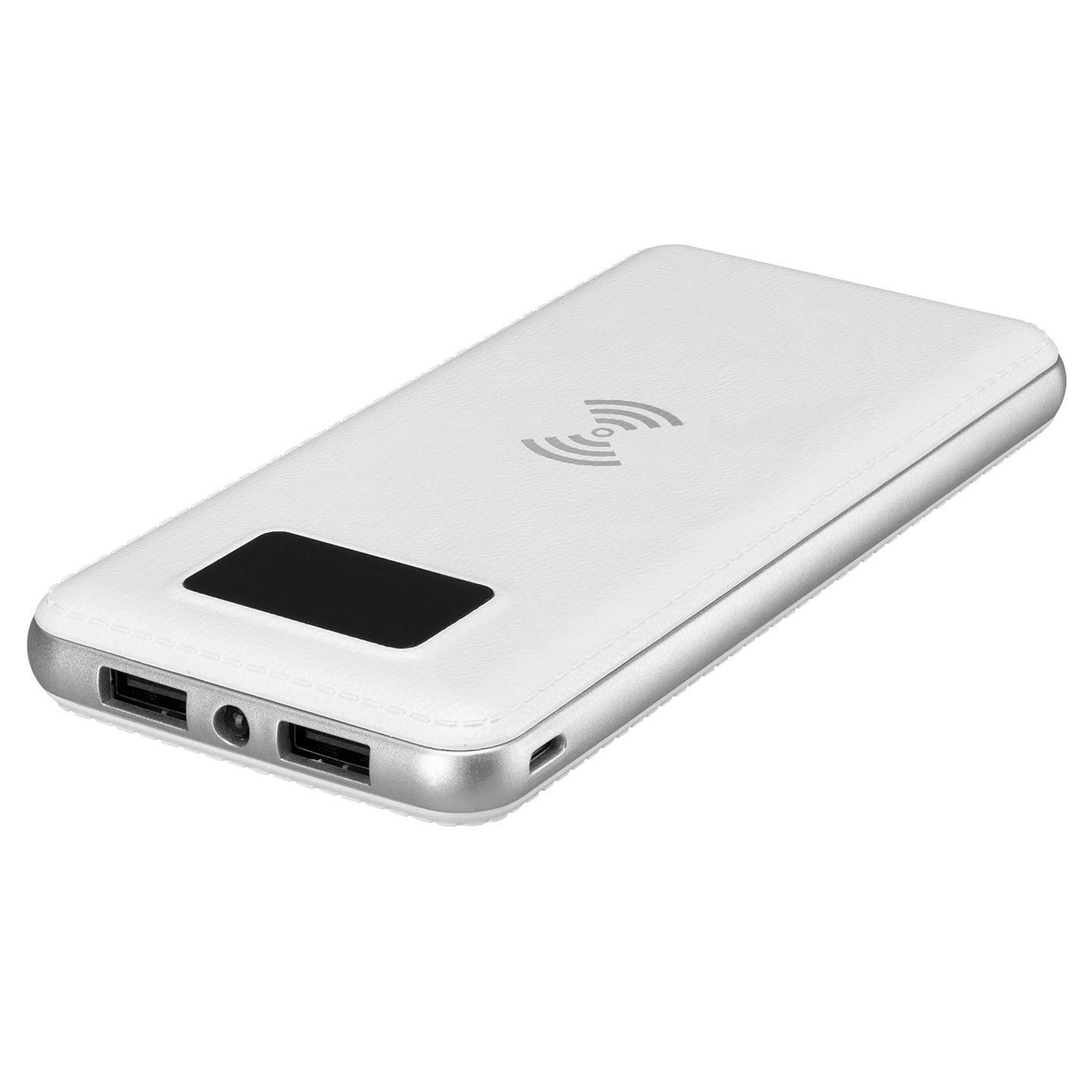 S-link IP-G10W 10000mAh LCD Göstergeli Kablosuz Powerbank Beyaz Taşınabilir Pil Şarj Cihazı - 3