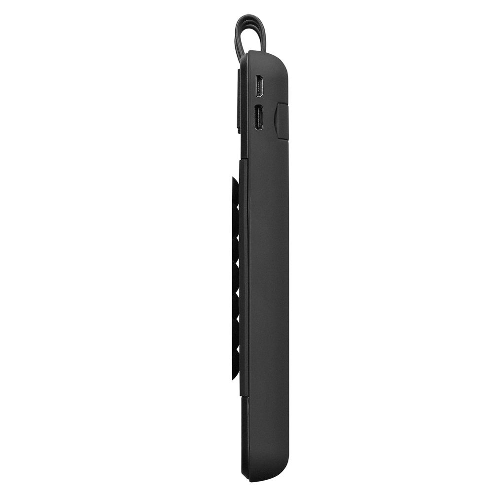 S-link IP-G14L 10000mAh Gizli Ledli Vantuz+Stand Siyah Dahili Kablolu Taşınabilir Pil Şarj Cihazı Powerbank - 3