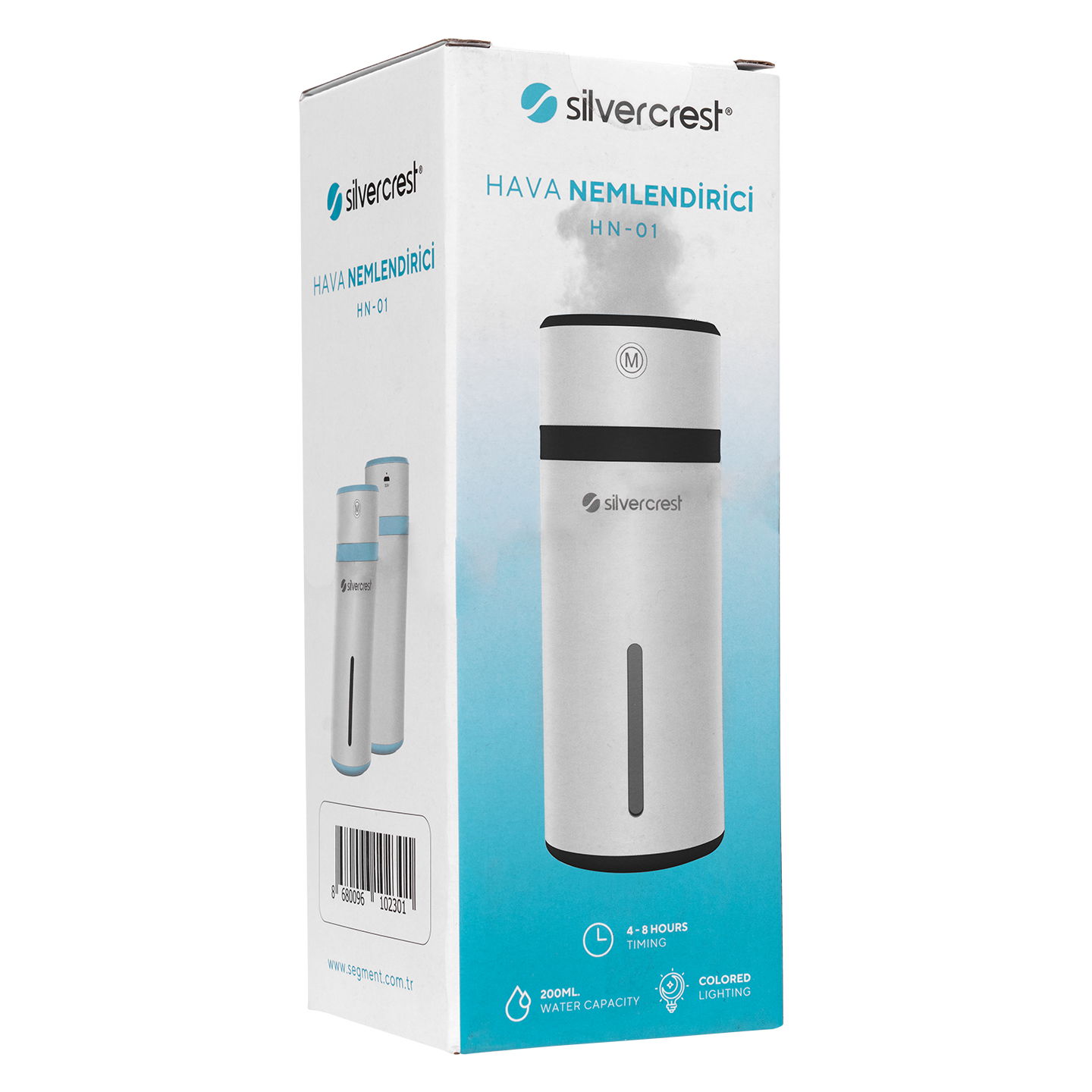 Silver Crest SC-HN01 2W - 200mL Su kapasitesi 4 - 8 Saat Çalışma Oda Nemlendirici Beyaz-Siyah - 5