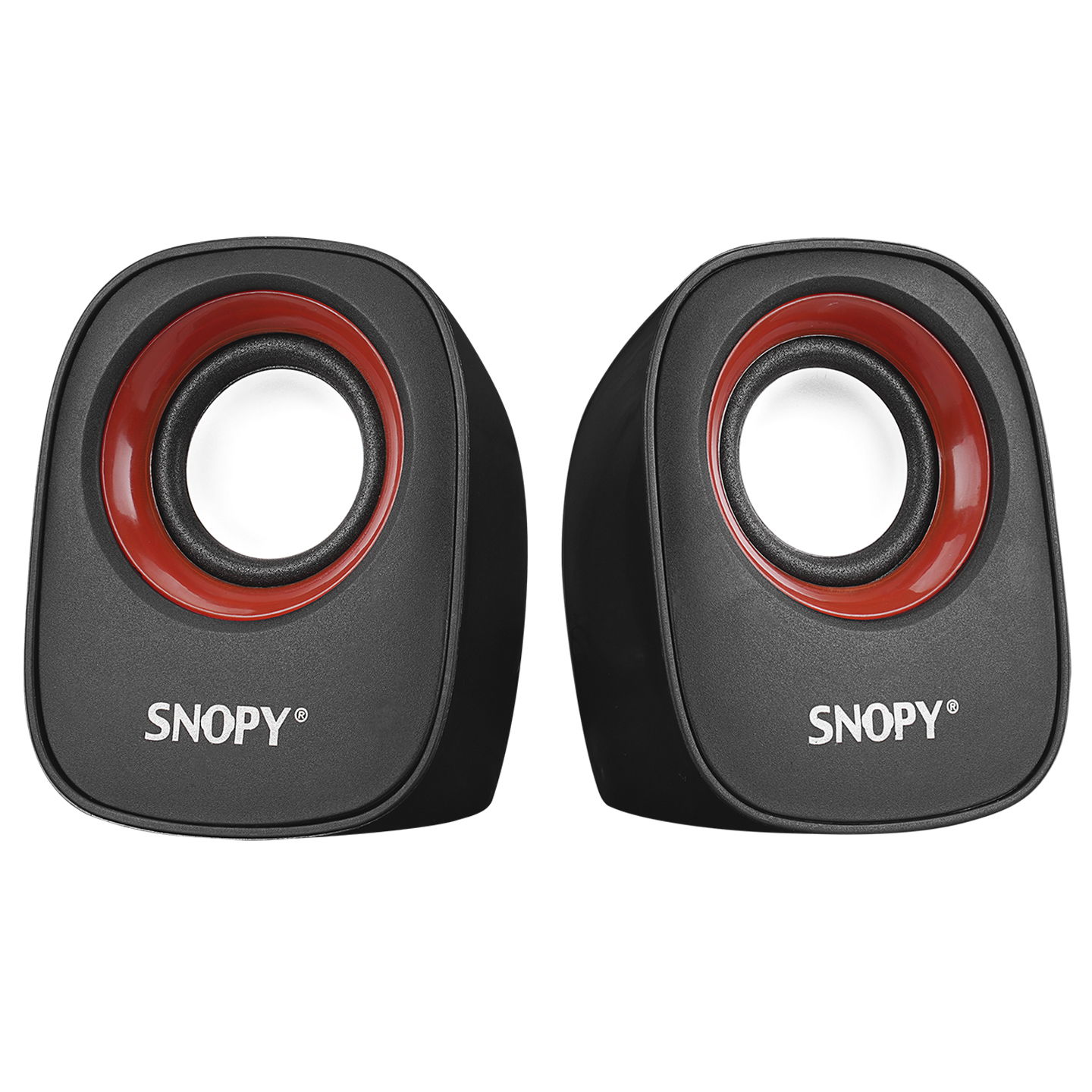 Snopy SN-120 2.0 Siyah/Kırmızı USB Speaker - 1