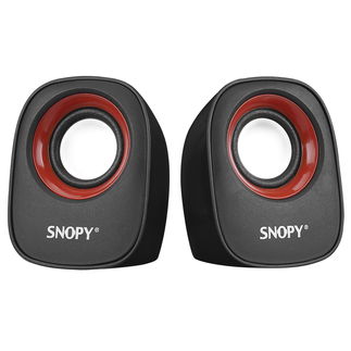 Snopy SN-120 2.0 Siyah/Kırmızı USB Speaker - Snopy