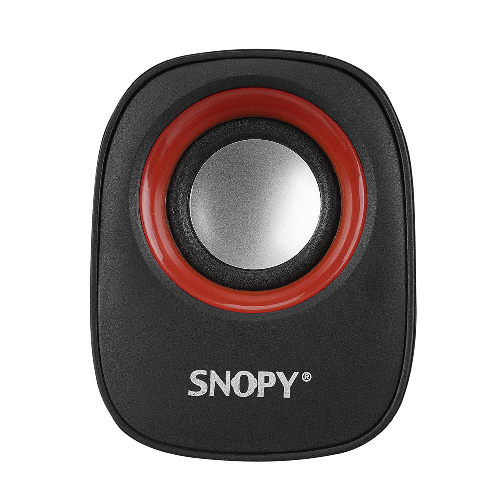 Snopy SN-120 2.0 Siyah/Kırmızı USB Speaker - 4