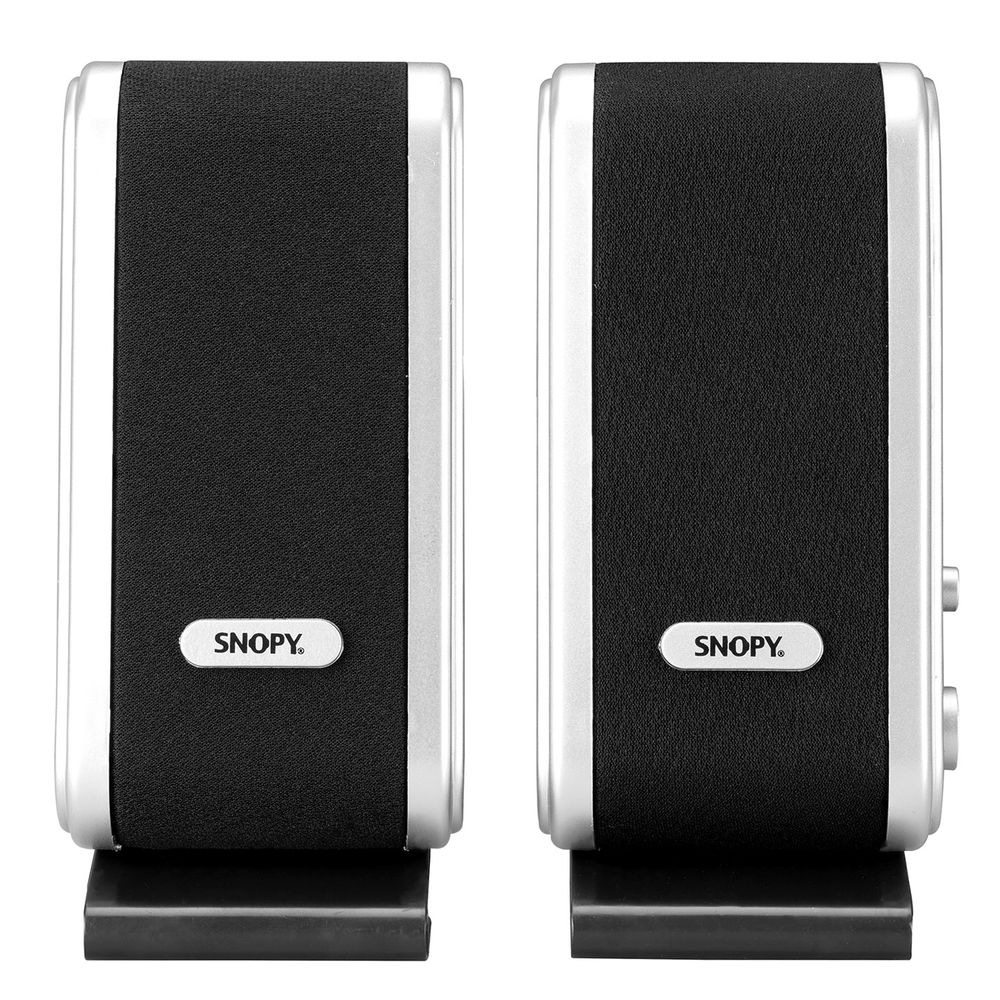 Snopy SN-820 2.0 Siyah/Gümüş Lcd İnce Tasarım USB Multimedia Speaker Hoparlör - 1
