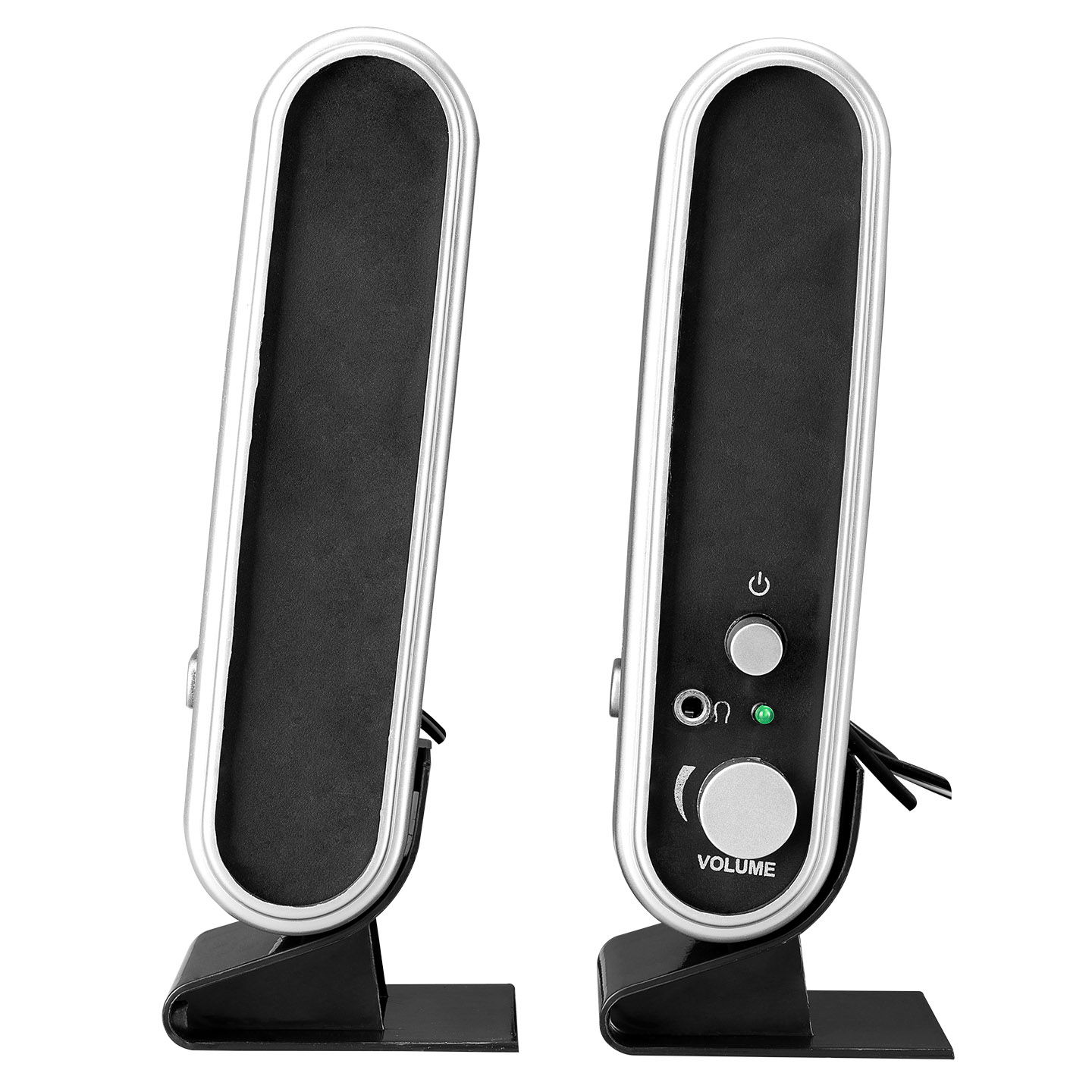 Snopy SN-820 2.0 Siyah/Gümüş Lcd İnce Tasarım USB Multimedia Speaker Hoparlör - 5